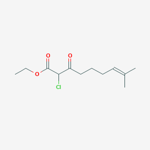 molecular formula C12H19ClO3 B14197038 Ethyl 2-chloro-8-methyl-3-oxonon-7-enoate CAS No. 918503-39-6
