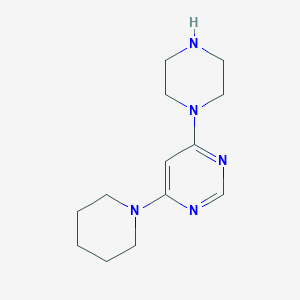 molecular formula C13H21N5 B1419706 4-Piperazin-1-yl-6-piperidin-1-ylpyrimidine CAS No. 1204296-32-1