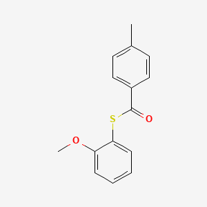 molecular formula C15H14O2S B14197061 S-(2-Methoxyphenyl) 4-methylbenzene-1-carbothioate CAS No. 920505-14-2