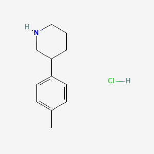 molecular formula C12H18ClN B1419709 3-(4-Methylphenyl)piperidine hydrochloride CAS No. 65367-98-8