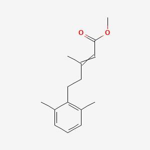 molecular formula C15H20O2 B14197095 Methyl 5-(2,6-dimethylphenyl)-3-methylpent-2-enoate CAS No. 832712-93-3