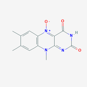 molecular formula C13H12N4O3 B141971 Lumiflavin 5-Oxide CAS No. 36995-93-4