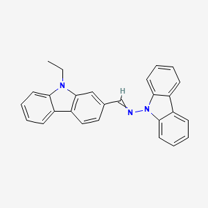 molecular formula C27H21N3 B14197112 N-(9H-Carbazol-9-YL)-1-(9-ethyl-9H-carbazol-2-YL)methanimine CAS No. 848080-22-8
