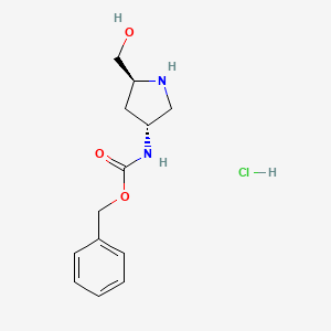 Benzyl ((3R,5S)-5-(hydroxymethyl)pyrrolidin-3-yl)carbamate hydrochloride