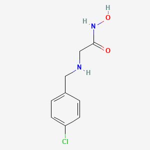 molecular formula C9H11ClN2O2 B14197204 N~2~-[(4-Chlorophenyl)methyl]-N-hydroxyglycinamide CAS No. 919996-22-8