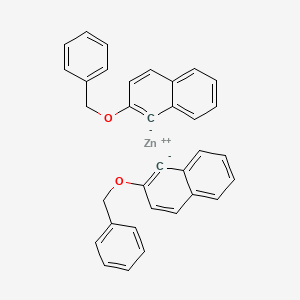 molecular formula C34H26O2Zn B14197237 zinc;2-phenylmethoxy-1H-naphthalen-1-ide CAS No. 918298-70-1