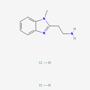 molecular formula C10H15Cl2N3 B1419726 2-(1-Methyl-1h-benzoimidazol-2-yl)-ethylamine dihydrochloride CAS No. 138078-14-5
