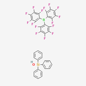 molecular formula C36H16BF15OSi B14197292 Hydroxy(triphenyl)silane;tris(2,3,4,5,6-pentafluorophenyl)borane CAS No. 832113-62-9