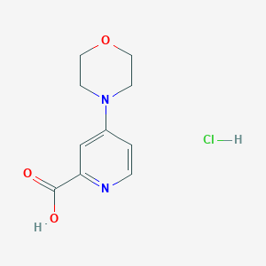 molecular formula C10H13ClN2O3 B1419731 4-Morpholin-4-yl-pyridine-2-carboxylic acid hydrochloride CAS No. 66933-70-8