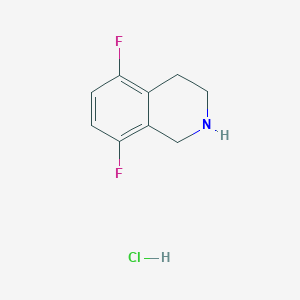 molecular formula C9H10ClF2N B1419734 5,8-Difluoro-1,2,3,4-tetrahydroisoquinoline hydrochloride CAS No. 1093064-83-5