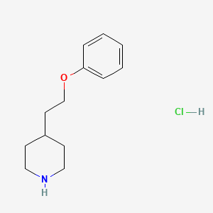 molecular formula C13H20ClNO B1419739 4-(2-苯氧基乙基)哌啶盐酸盐 CAS No. 252918-95-9