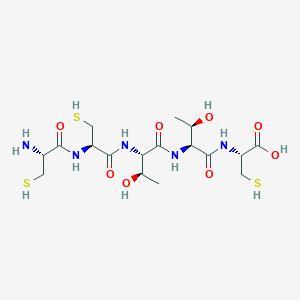 molecular formula C17H31N5O8S3 B14197405 L-Cysteinyl-L-cysteinyl-L-threonyl-L-threonyl-L-cysteine CAS No. 918412-73-4