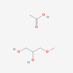 molecular formula C6H14O5 B14197412 Acetic acid;3-methoxypropane-1,2-diol CAS No. 921597-85-5