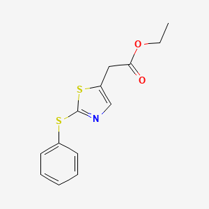 molecular formula C13H13NO2S2 B14197418 Ethyl [2-(phenylsulfanyl)-1,3-thiazol-5-yl]acetate CAS No. 918659-04-8