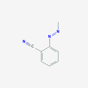 molecular formula C8H7N3 B14197424 Benzonitrile, 2-(methylazo)- CAS No. 832077-13-1