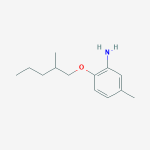 B1419743 5-Methyl-2-[(2-methylpentyl)oxy]aniline CAS No. 946773-54-2