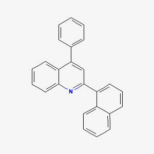 molecular formula C25H17N B14197446 Quinoline, 2-(1-naphthalenyl)-4-phenyl- CAS No. 904875-08-7