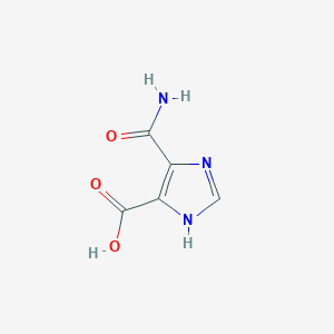 molecular formula C5H5N3O3 B1419746 5-Carbamoyl-1H-imidazole-4-carboxylic acid CAS No. 773108-85-3