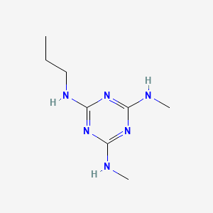 molecular formula C8H16N6 B14197495 N~2~,N~4~-Dimethyl-N~6~-propyl-1,3,5-triazine-2,4,6-triamine CAS No. 839633-78-2