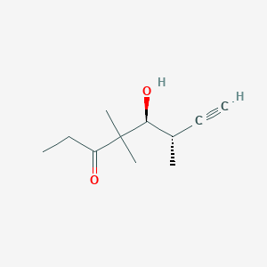 molecular formula C11H18O2 B14197503 (5S,6S)-5-hydroxy-4,4,6-trimethyloct-7-yn-3-one CAS No. 918410-11-4