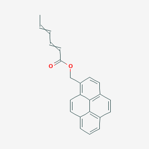 molecular formula C23H18O2 B14197509 (Pyren-1-yl)methyl hexa-2,4-dienoate CAS No. 920740-89-2