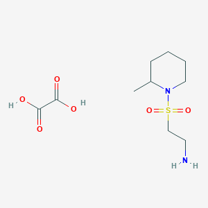 molecular formula C10H20N2O6S B1419752 2-(2-Methyl-piperidine-1-sulfonyl)-ethylamine oxalate CAS No. 1185304-34-0