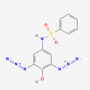 molecular formula C12H9N7O3S B14197546 N-(3,5-Diazido-4-hydroxyphenyl)benzenesulfonamide CAS No. 918161-75-8
