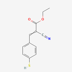 molecular formula C12H11NO2S B14197567 Ethyl 2-cyano-3-(4-sulfanylphenyl)prop-2-enoate CAS No. 921927-48-2