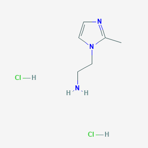 molecular formula C6H13Cl2N3 B1419757 2-(2-Methyl-1H-imidazol-1-yl)ethanamine dihydrochloride CAS No. 858513-10-7