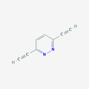 molecular formula C8H4N2 B1419759 3,6-Diethynylpyridazine CAS No. 160510-67-8
