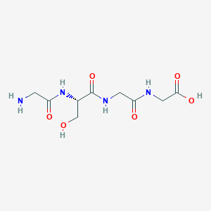 molecular formula C9H16N4O6 B14197598 Glycyl-L-serylglycylglycine CAS No. 874286-71-2