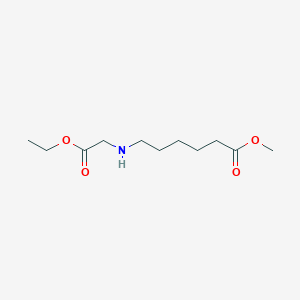 molecular formula C11H21NO4 B14197648 Methyl 6-[(2-ethoxy-2-oxoethyl)amino]hexanoate CAS No. 908859-28-9