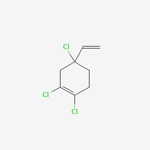 molecular formula C8H9Cl3 B14197659 1,2,4-Trichloro-4-ethenylcyclohex-1-ene CAS No. 919297-80-6