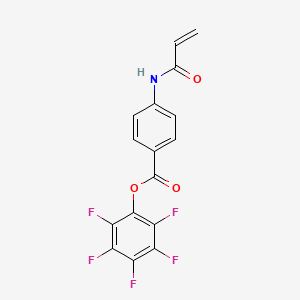 molecular formula C16H8F5NO3 B14197667 Pentafluorophenyl 4-(acryloylamino)benzoate CAS No. 874478-20-3
