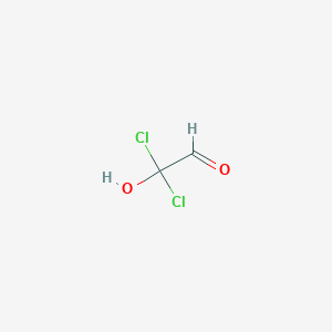 molecular formula C2H2Cl2O2 B14197700 Dichloro(hydroxy)acetaldehyde CAS No. 851076-61-4
