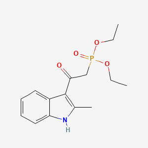 molecular formula C15H20NO4P B14197727 Diethyl [2-(2-methyl-1H-indol-3-yl)-2-oxoethyl]phosphonate CAS No. 850231-88-8