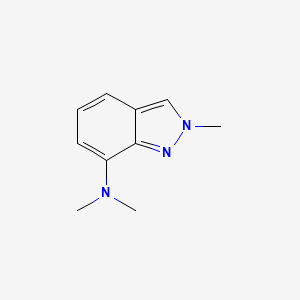 molecular formula C10H13N3 B14197821 N,N,2-Trimethyl-2H-indazol-7-amine CAS No. 918903-55-6