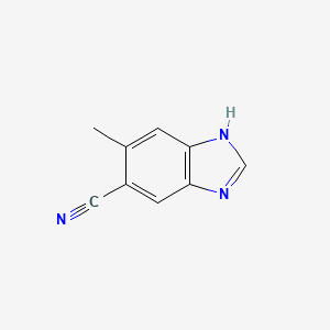6-methyl-1H-benzo[d]imidazole-5-carbonitrile
