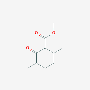molecular formula C10H16O3 B14197873 Cyclohexanecarboxylic acid, 3,6-dimethyl-2-oxo-, methyl ester CAS No. 834900-78-6