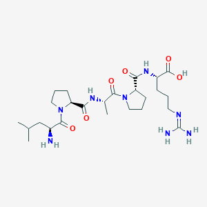 molecular formula C25H44N8O6 B14197915 L-Leucyl-L-prolyl-L-alanyl-L-prolyl-N~5~-(diaminomethylidene)-L-ornithine CAS No. 916040-59-0