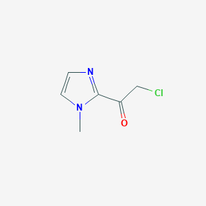 molecular formula C6H7ClN2O B1419792 2-Chloro-1-(1-methyl-1H-imidazol-2-yl)ethanone CAS No. 860772-72-1