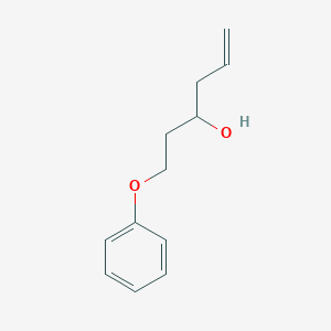 molecular formula C12H16O2 B14197931 5-Hexen-3-ol, 1-phenoxy- CAS No. 846056-66-4