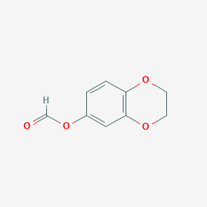 molecular formula C9H8O4 B1419795 2,3-Dihydro-1,4-benzodioxin-6-yl formate CAS No. 782471-87-8