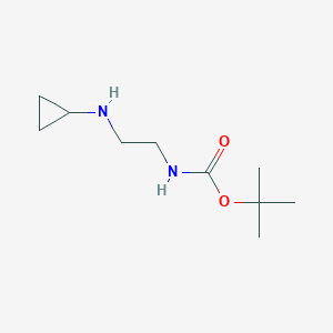 molecular formula C10H20N2O2 B1419796 Carbamic acid, [2-(cyclopropylamino)ethyl]-, 1,1-dimethylethyl ester (9CI) CAS No. 578706-31-7