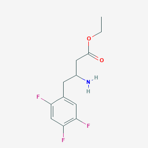 Ethyl 3-amino-4-(2,4,5-trifluorophenyl)butanoate