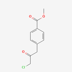 molecular formula C11H11ClO3 B14197977 Methyl 4-(3-chloro-2-oxopropyl)benzoate CAS No. 916080-53-0