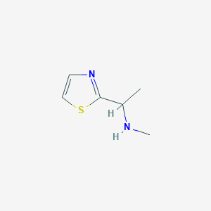 molecular formula C6H10N2S B1419799 Methyl-(1-thiazol-2-yl-ethyl)-amine CAS No. 933682-50-9