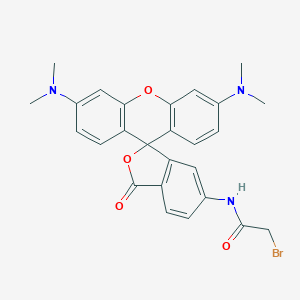 molecular formula C26H24BrN3O4 B014198 6-[Bromoacetamido]tetramethylrhodamine CAS No. 166442-39-3