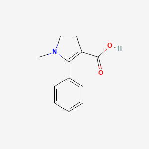 molecular formula C12H11NO2 B1419802 1-Methyl-2-phenyl-1H-pyrrole-3-carboxylic acid CAS No. 807624-24-4