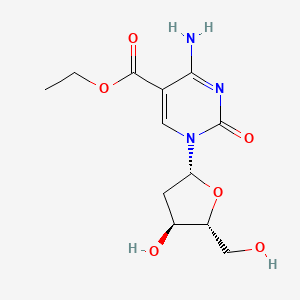 molecular formula C12H17N3O6 B1419803 5-Ethoxycarbonyl-2'-deoxycytidine CAS No. 1210427-55-6
